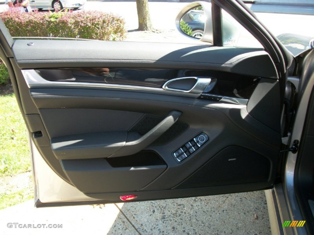 2012 Porsche Panamera V6 Black Door Panel Photo #54125718