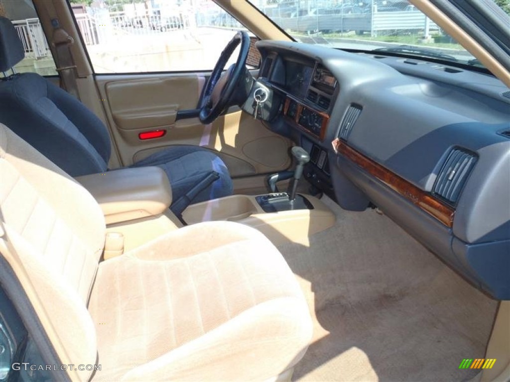 1997 Grand Cherokee Laredo 4x4 - Moss Green Pearl / Camel photo #19