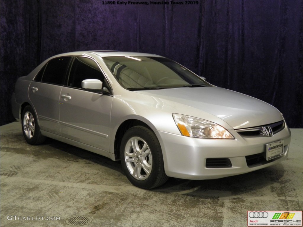 2006 Accord EX-L Sedan - Alabaster Silver Metallic / Black photo #3