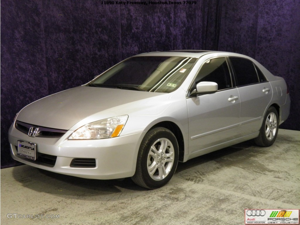 2006 Accord EX-L Sedan - Alabaster Silver Metallic / Black photo #4