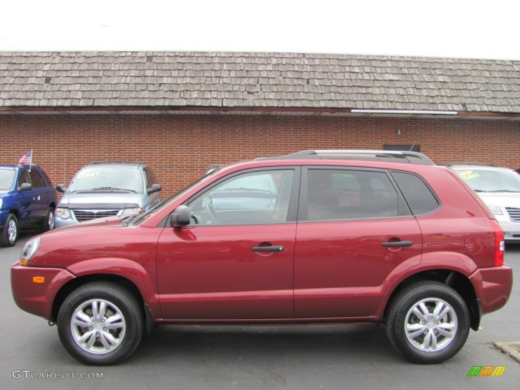 Mesa Red 2009 Hyundai Tucson GLS Exterior Photo #54128316