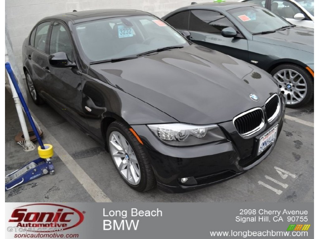 2010 3 Series 328i Sedan - Jet Black / Black photo #1