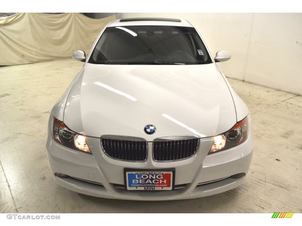 2008 3 Series 335i Sedan - Alpine White / Black photo #4