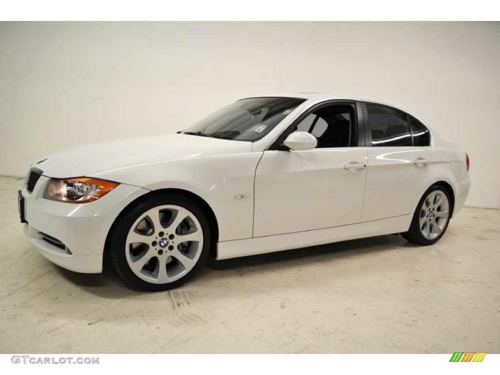 2008 3 Series 335i Sedan - Alpine White / Black photo #8