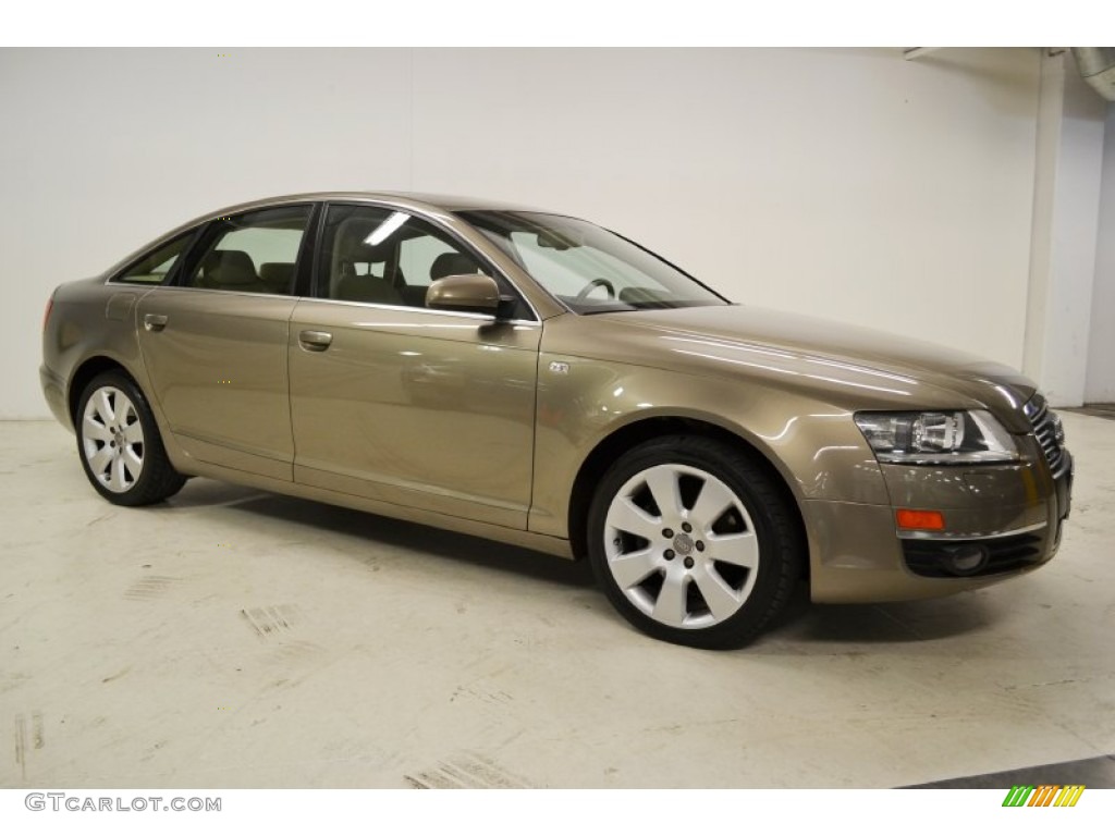 2005 A6 3.2 quattro Sedan - Dakar Beige Metallic / Beige photo #2