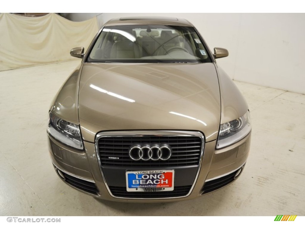 2005 A6 3.2 quattro Sedan - Dakar Beige Metallic / Beige photo #4