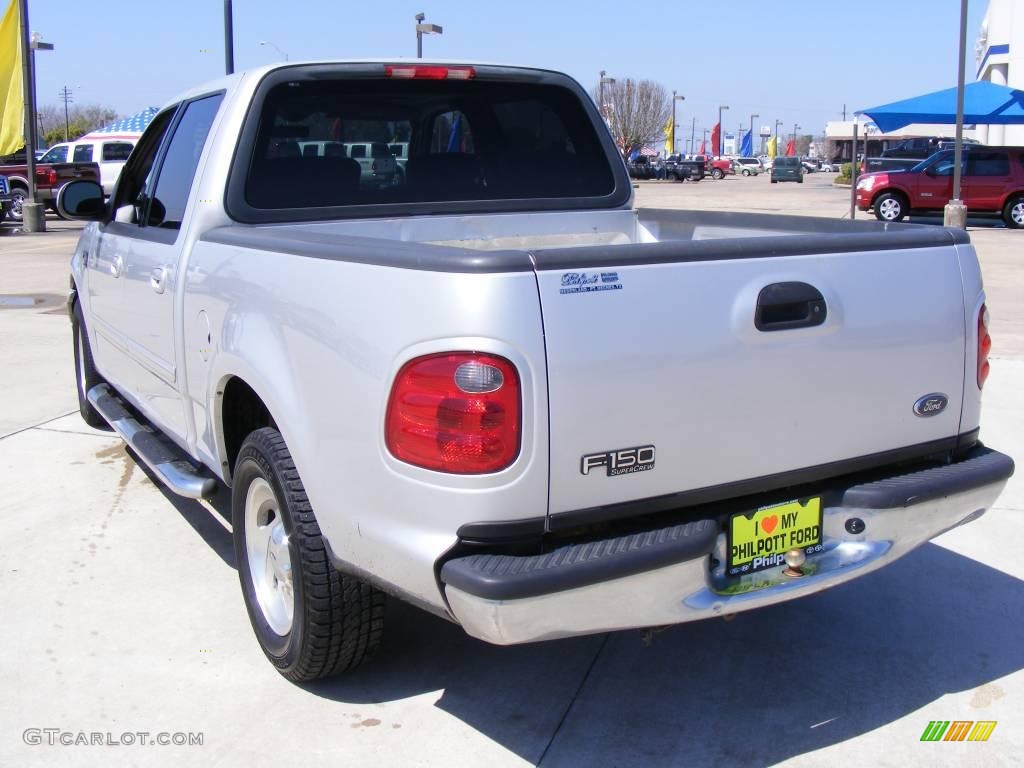 2003 F150 XLT SuperCrew - Silver Metallic / Medium Graphite Grey photo #8