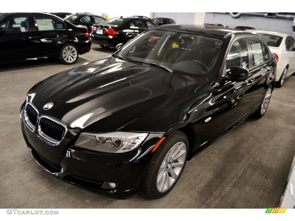 2011 3 Series 328i Sedan - Jet Black / Black Dakota Leather photo #6