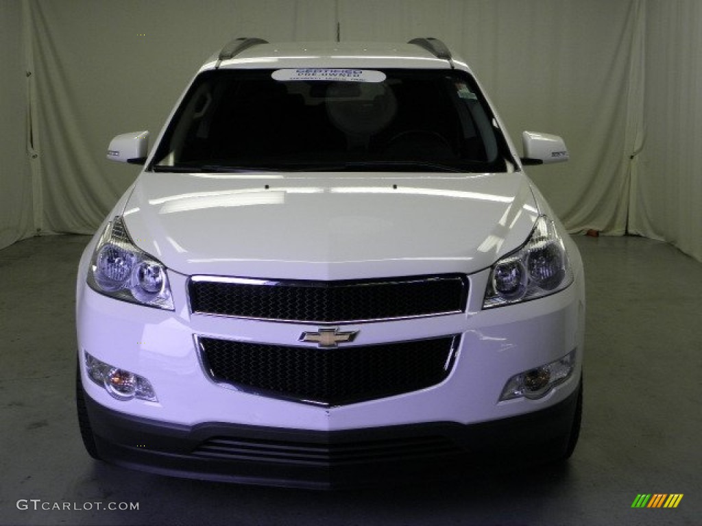 2011 Traverse LT AWD - White / Ebony/Ebony photo #2