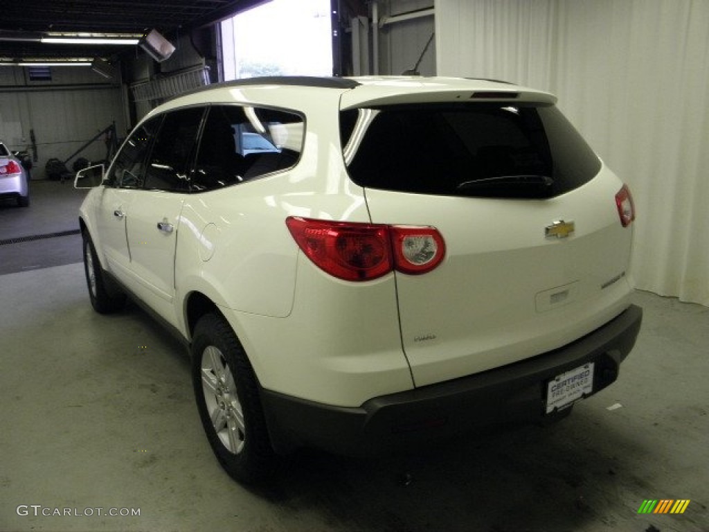 2011 Traverse LT AWD - White / Ebony/Ebony photo #14