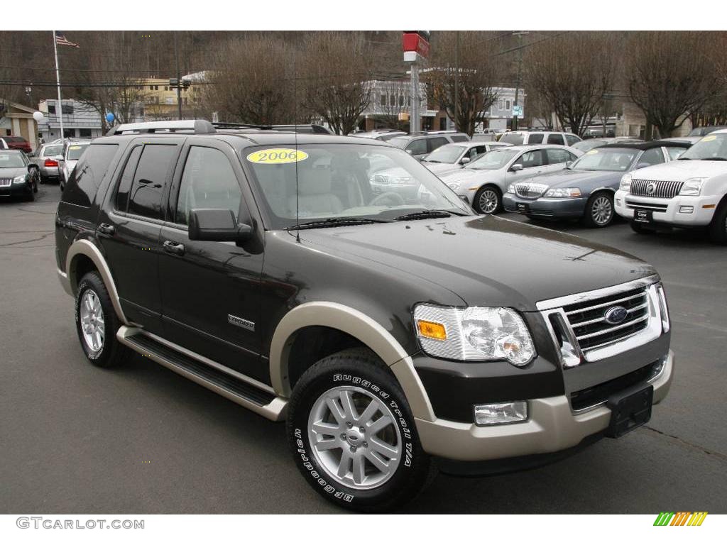 2006 Explorer Eddie Bauer 4x4 - Dark Stone Metallic / Stone photo #1