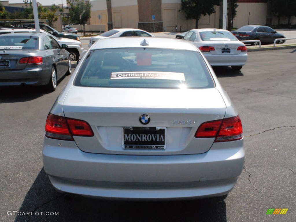 2009 3 Series 328i Coupe - Titanium Silver Metallic / Black photo #7