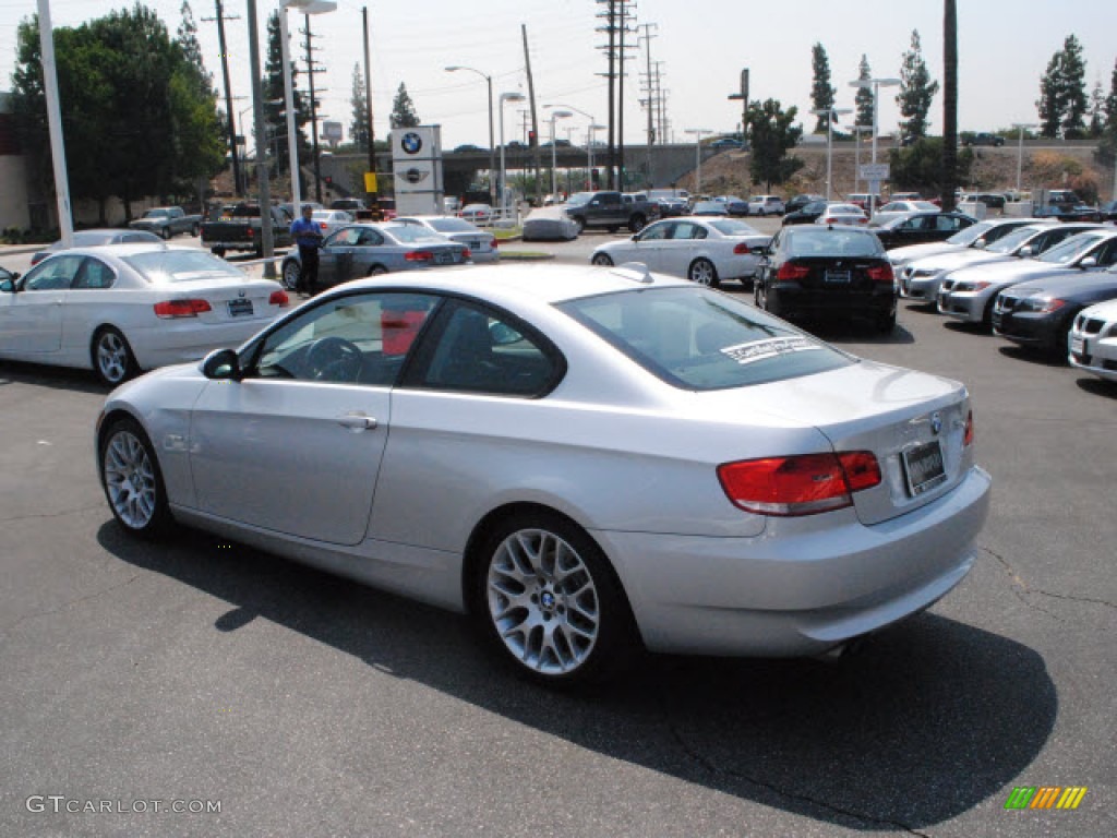 2009 3 Series 328i Coupe - Titanium Silver Metallic / Black photo #9