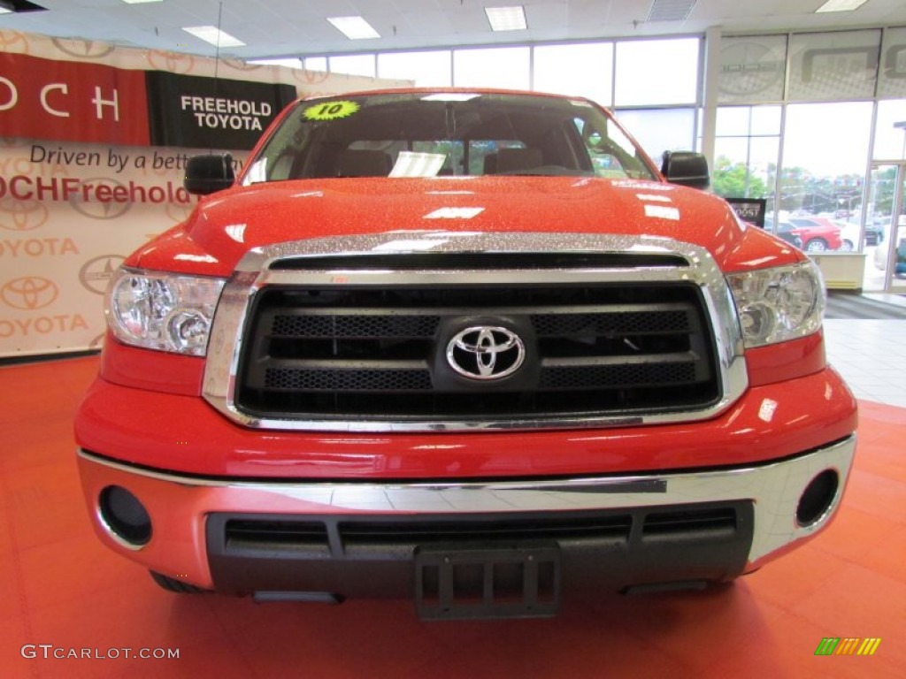 2010 Tundra Double Cab 4x4 - Radiant Red / Sand Beige photo #2