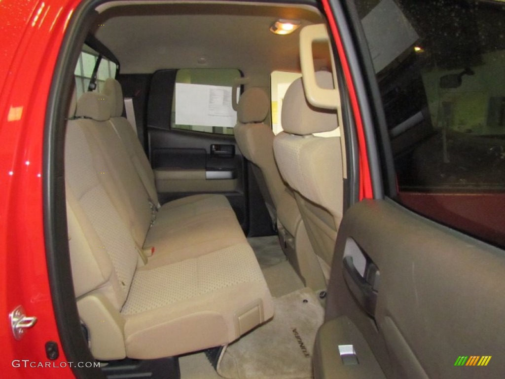 2010 Tundra Double Cab 4x4 - Radiant Red / Sand Beige photo #21