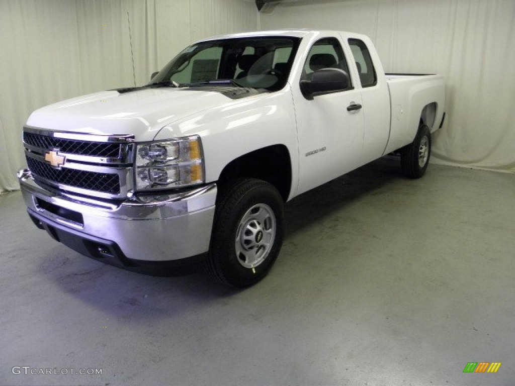 Summit White 2012 Chevrolet Silverado 2500HD Work Truck Extended Cab Exterior Photo #54133689