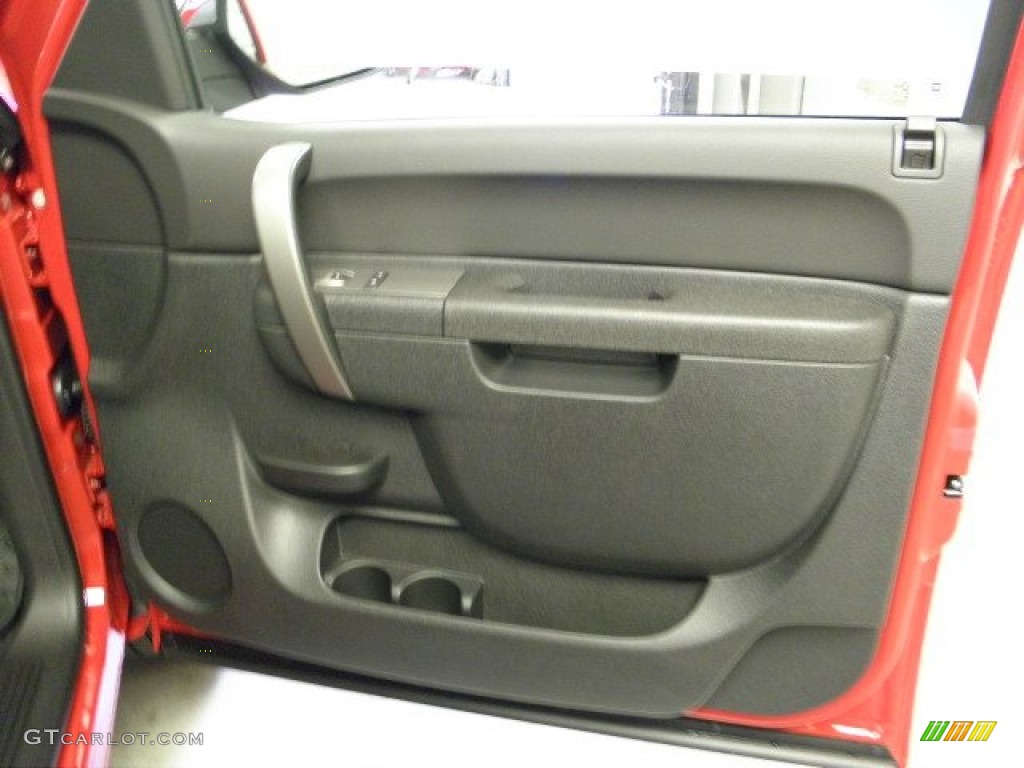 2012 Chevrolet Silverado 1500 LT Extended Cab Ebony Door Panel Photo #54134037