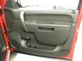 Ebony 2012 Chevrolet Silverado 1500 LT Extended Cab Door Panel