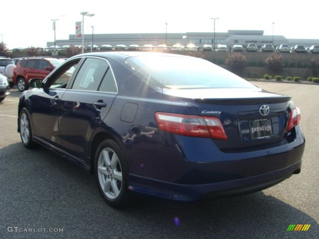 2008 Camry SE - Blue Ribbon Metallic / Dark Charcoal photo #4