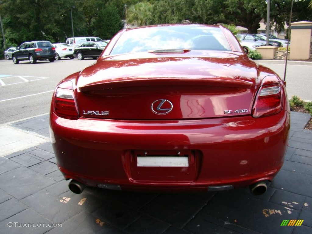 2006 SC 430 - Matador Red Metallic / Saddle photo #6