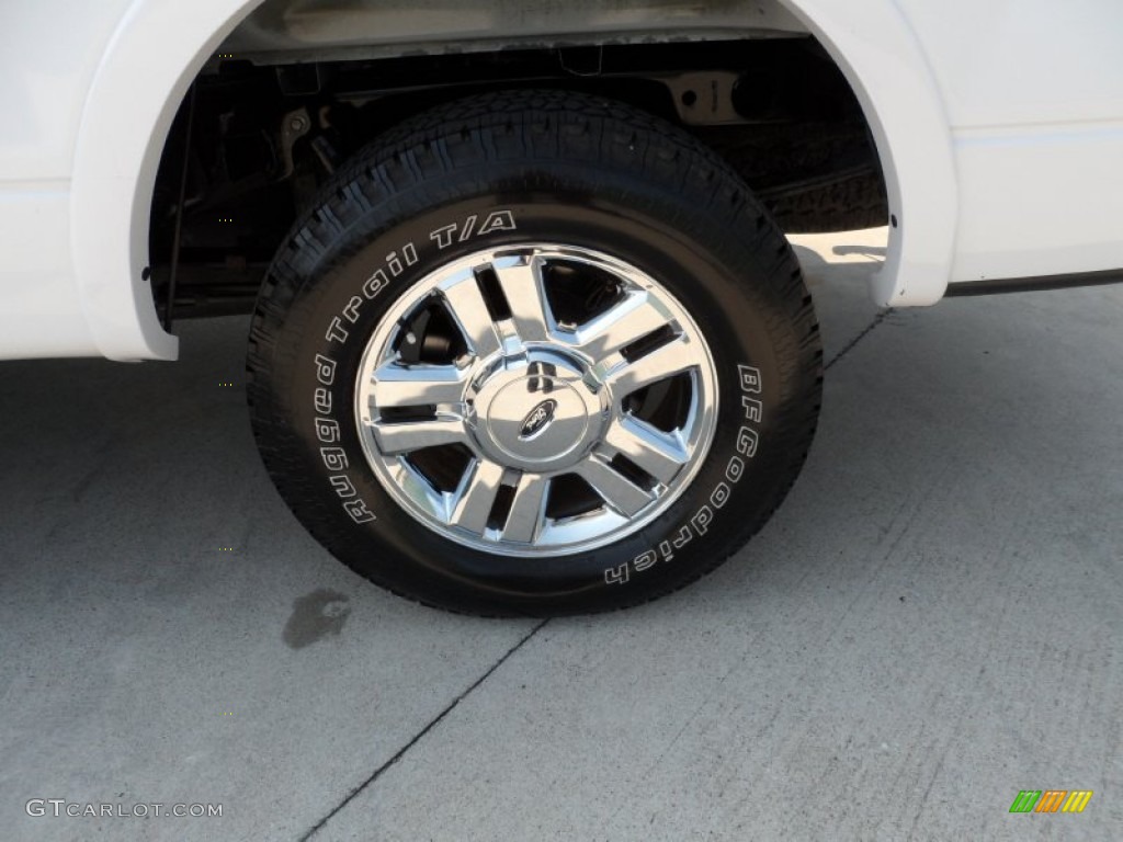 2007 F150 Lariat SuperCrew 4x4 - Oxford White / Black photo #13