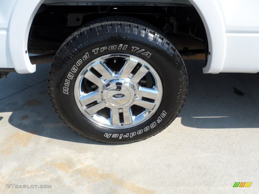 2007 F150 Lariat SuperCrew 4x4 - Oxford White / Black photo #14