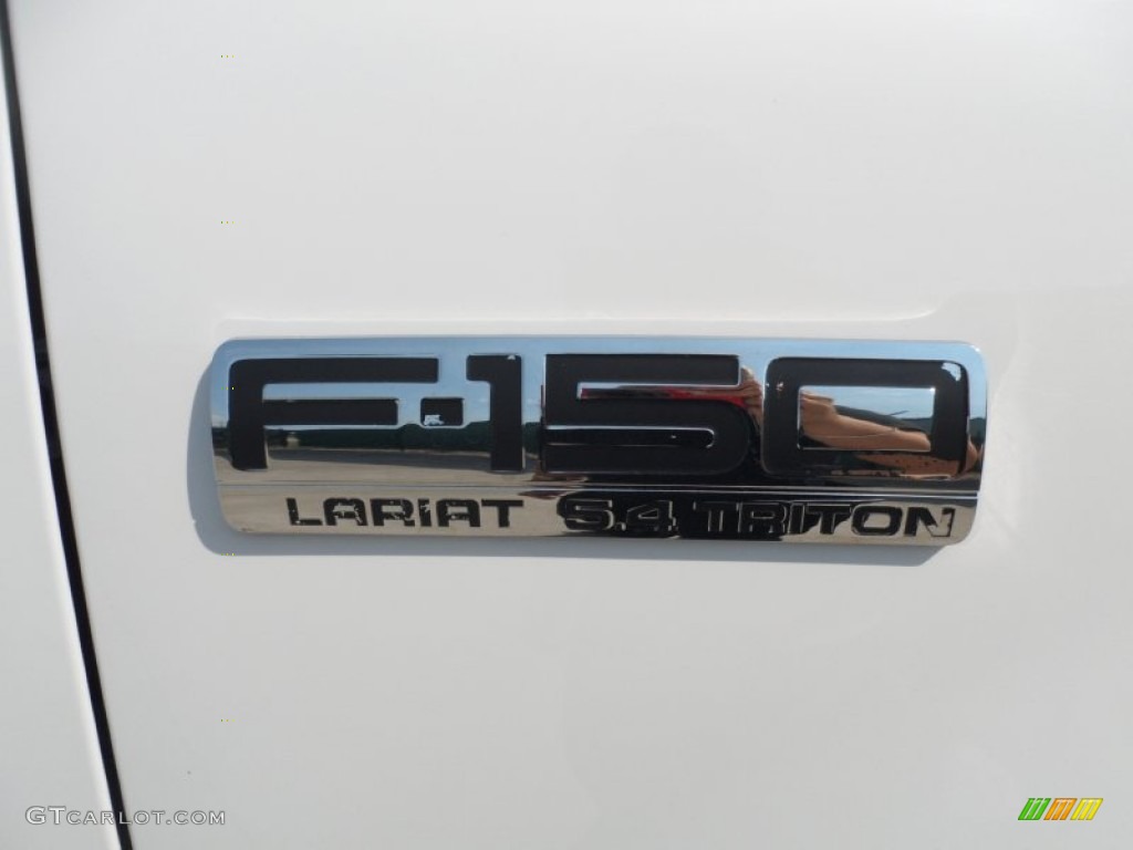 2007 F150 Lariat SuperCrew 4x4 - Oxford White / Black photo #16