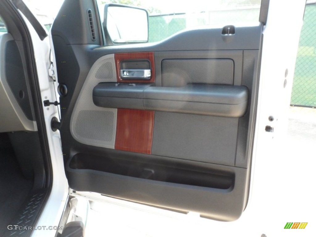 2007 F150 Lariat SuperCrew 4x4 - Oxford White / Black photo #26