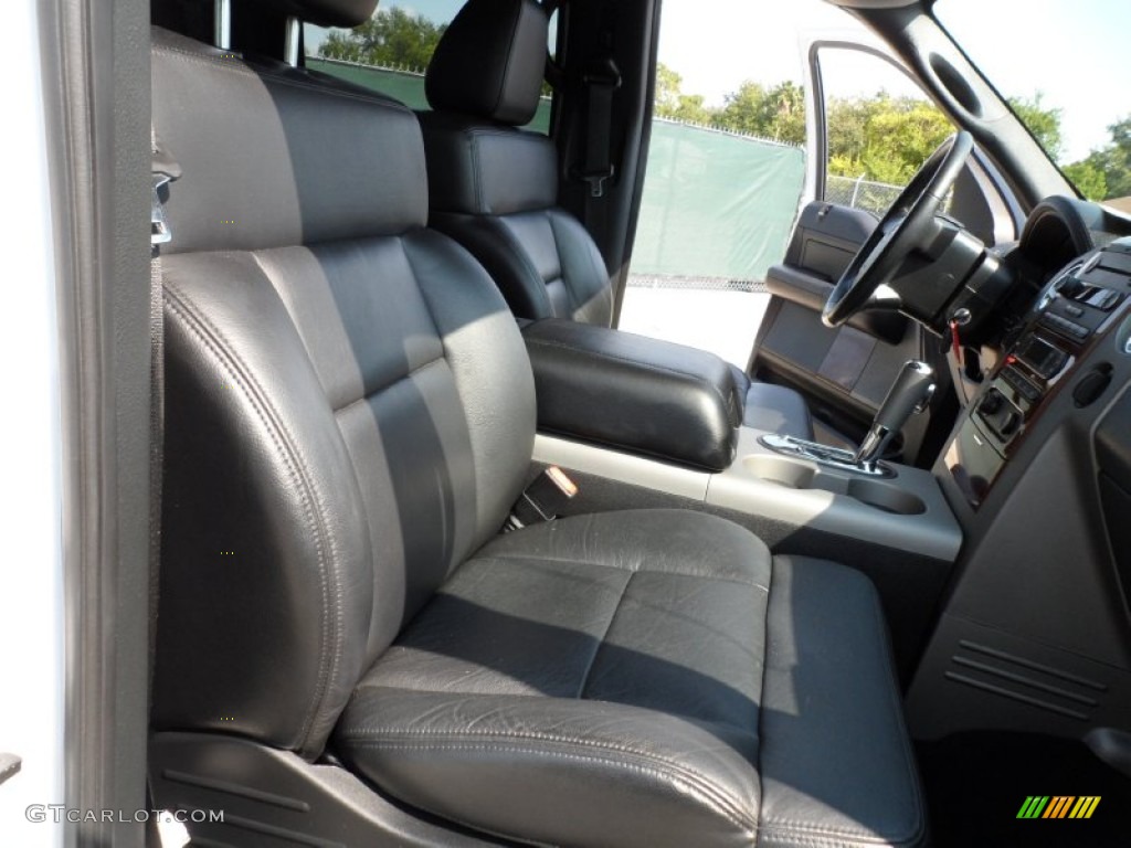 2007 F150 Lariat SuperCrew 4x4 - Oxford White / Black photo #28