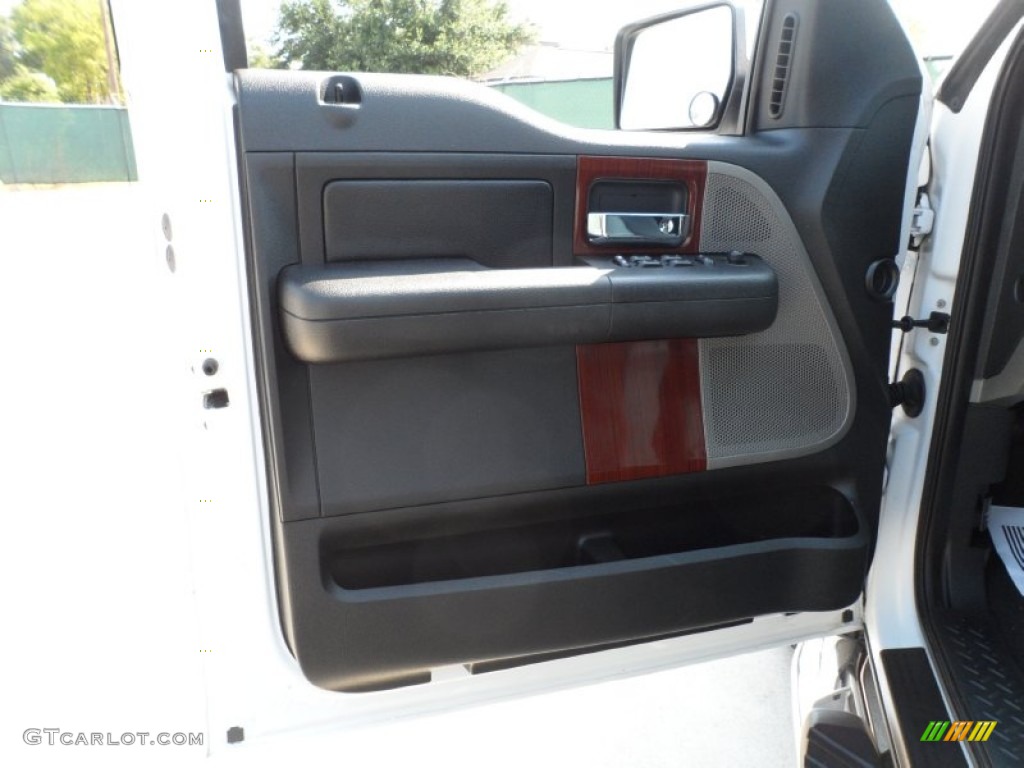 2007 F150 Lariat SuperCrew 4x4 - Oxford White / Black photo #34