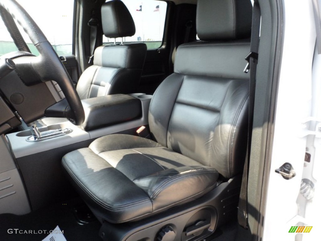 2007 F150 Lariat SuperCrew 4x4 - Oxford White / Black photo #36