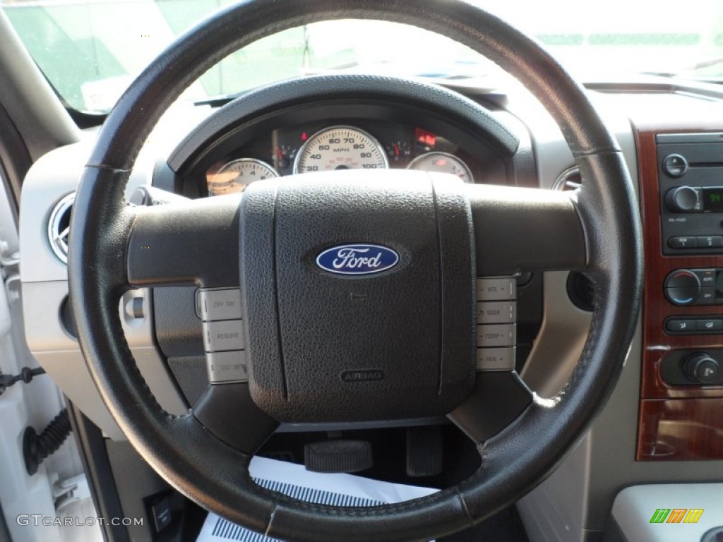 2007 F150 Lariat SuperCrew 4x4 - Oxford White / Black photo #44