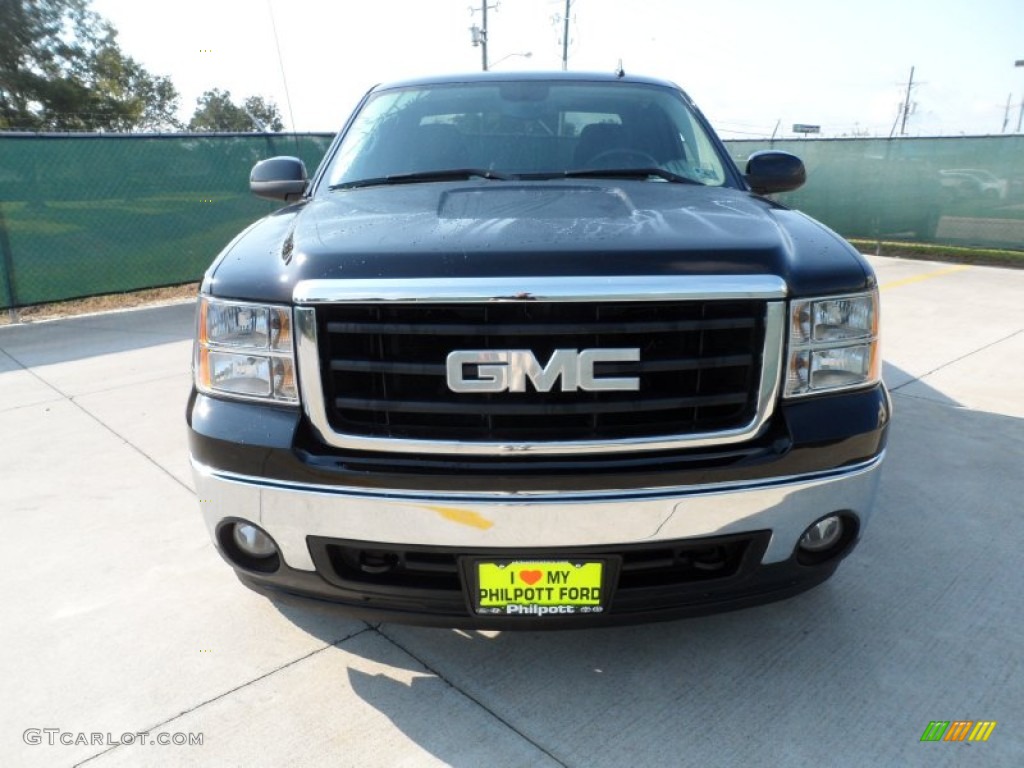 2008 Sierra 1500 SLE Extended Cab - Onyx Black / Ebony photo #8