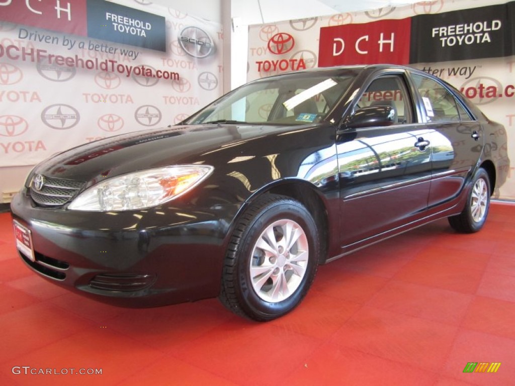 2004 Camry LE V6 - Black / Stone photo #1