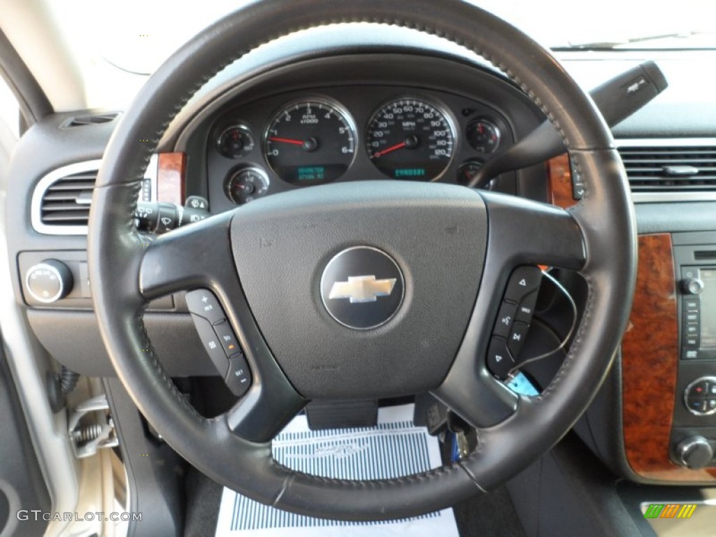 2007 Chevrolet Tahoe LS Ebony Steering Wheel Photo #54137369