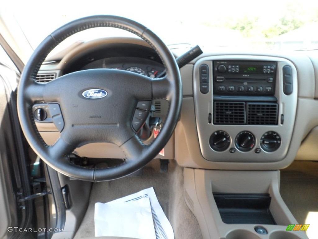 2005 Explorer XLT - Mineral Grey Metallic / Medium Parchment photo #35