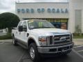 2008 Oxford White Ford F250 Super Duty Lariat Crew Cab 4x4  photo #1