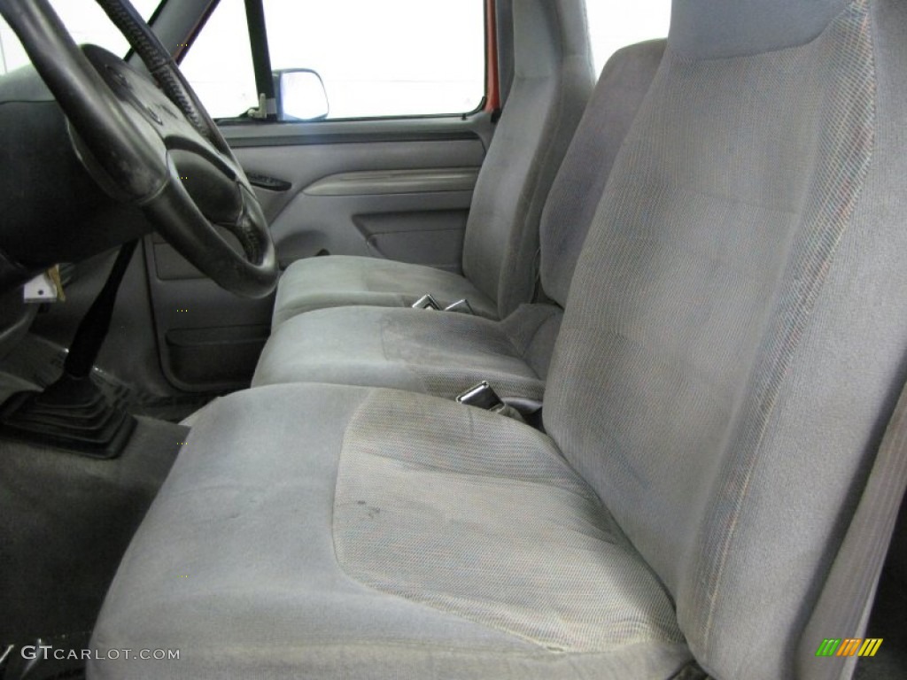Grey Interior 1996 Ford F250 XL Regular Cab Photo #54140616