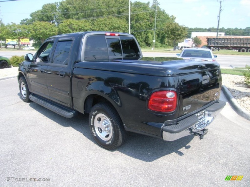 2002 F150 XLT SuperCrew - Black / Dark Graphite photo #3