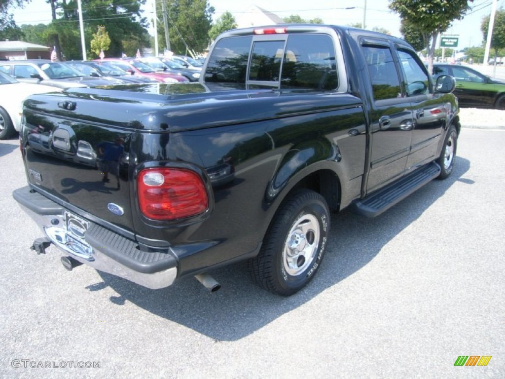 2002 F150 XLT SuperCrew - Black / Dark Graphite photo #6
