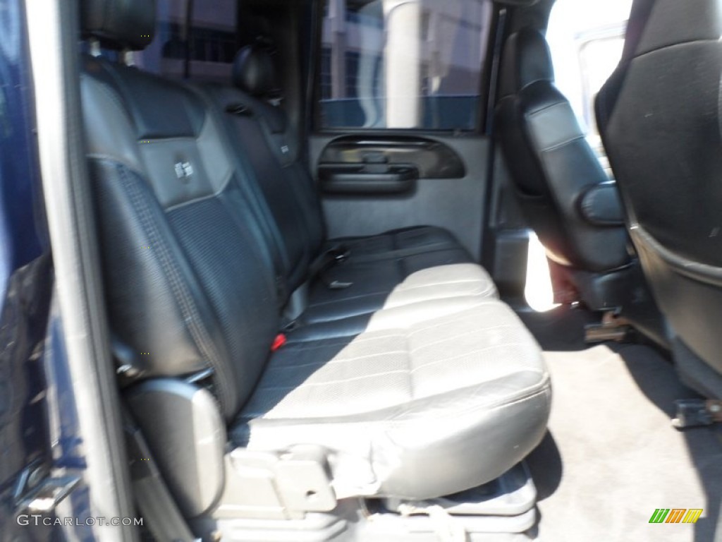 Black Interior 2005 Ford F250 Super Duty Harley Davidson Crew Cab 4x4 Photo #54140982