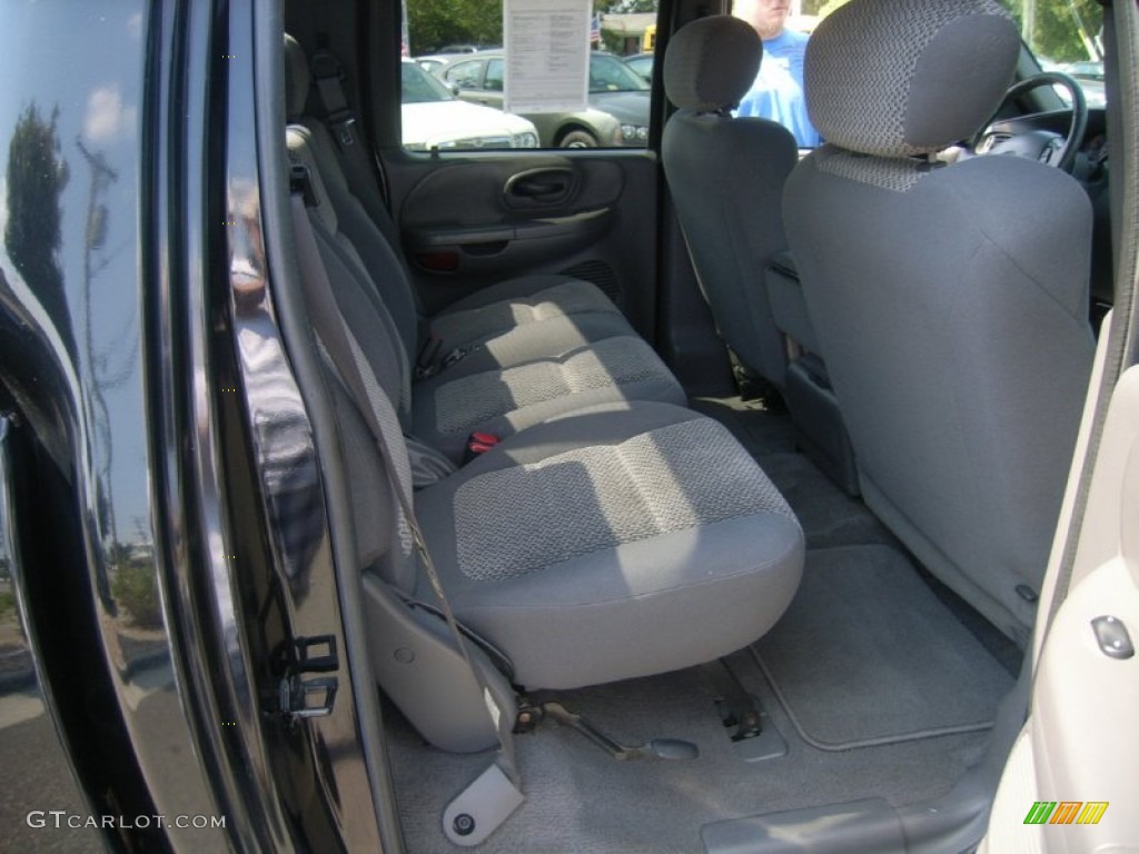 2002 F150 XLT SuperCrew - Black / Dark Graphite photo #11