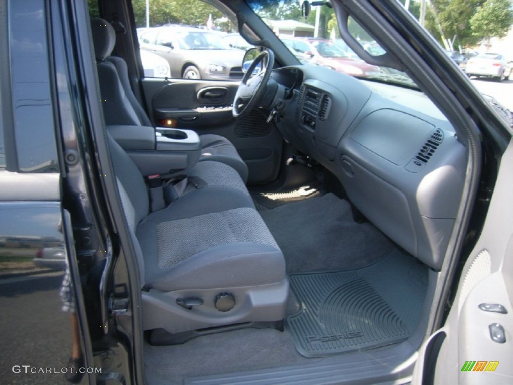 2002 F150 XLT SuperCrew - Black / Dark Graphite photo #12