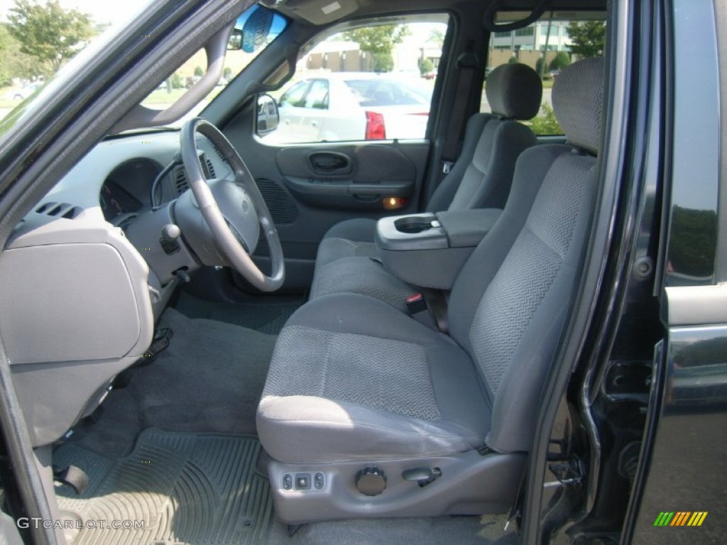 2002 F150 XLT SuperCrew - Black / Dark Graphite photo #15