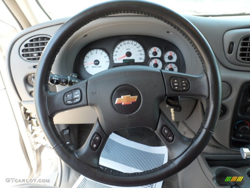 2005 Chevrolet TrailBlazer EXT LT Light Gray Steering Wheel Photo #54141504