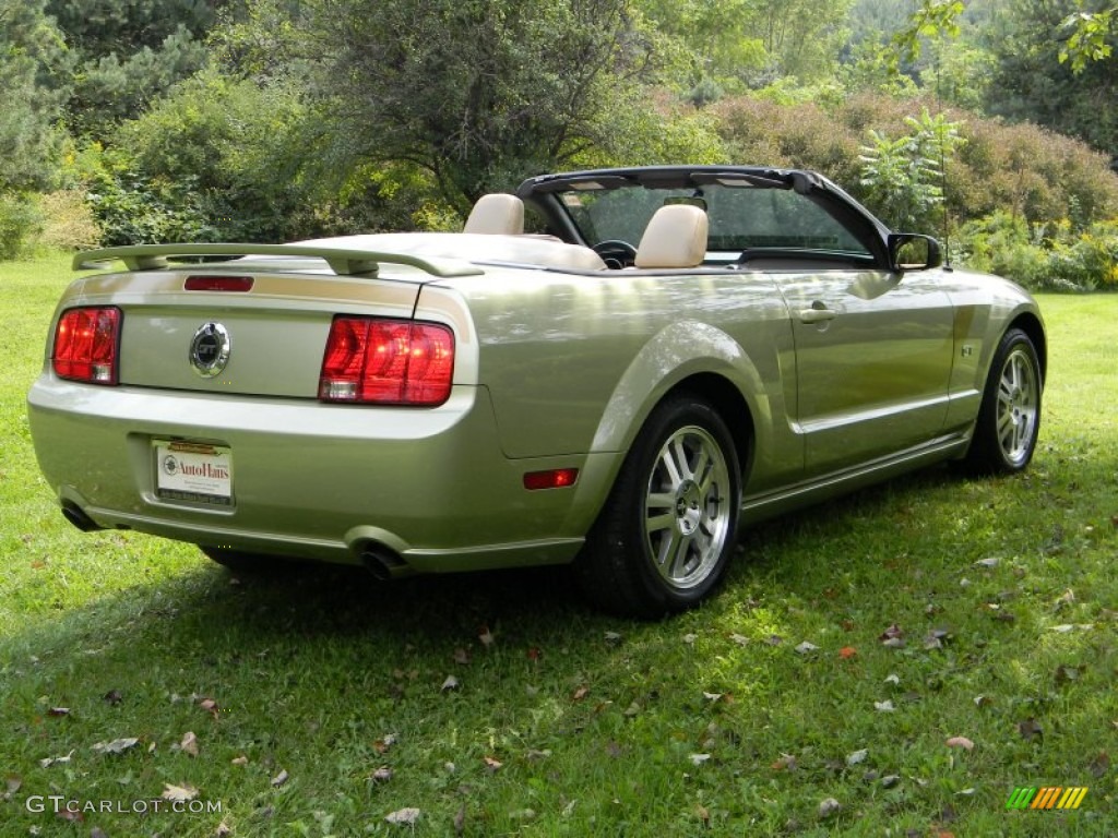 2006 Mustang GT Premium Convertible - Legend Lime Metallic / Light Parchment photo #12
