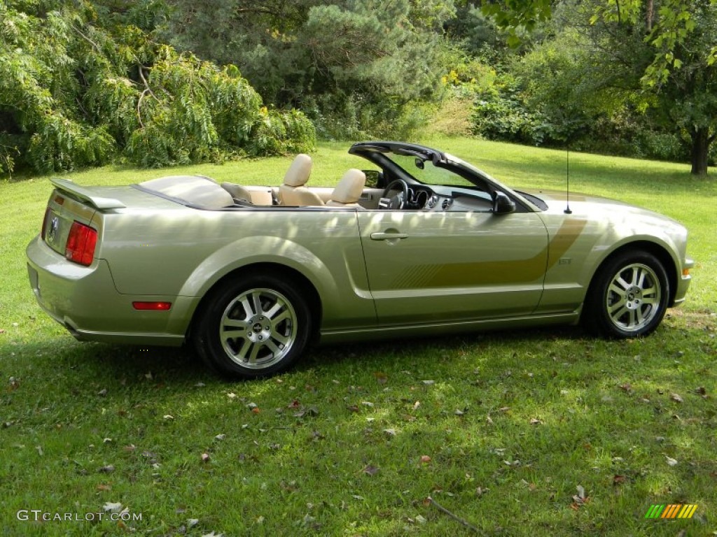 2006 Mustang GT Premium Convertible - Legend Lime Metallic / Light Parchment photo #13