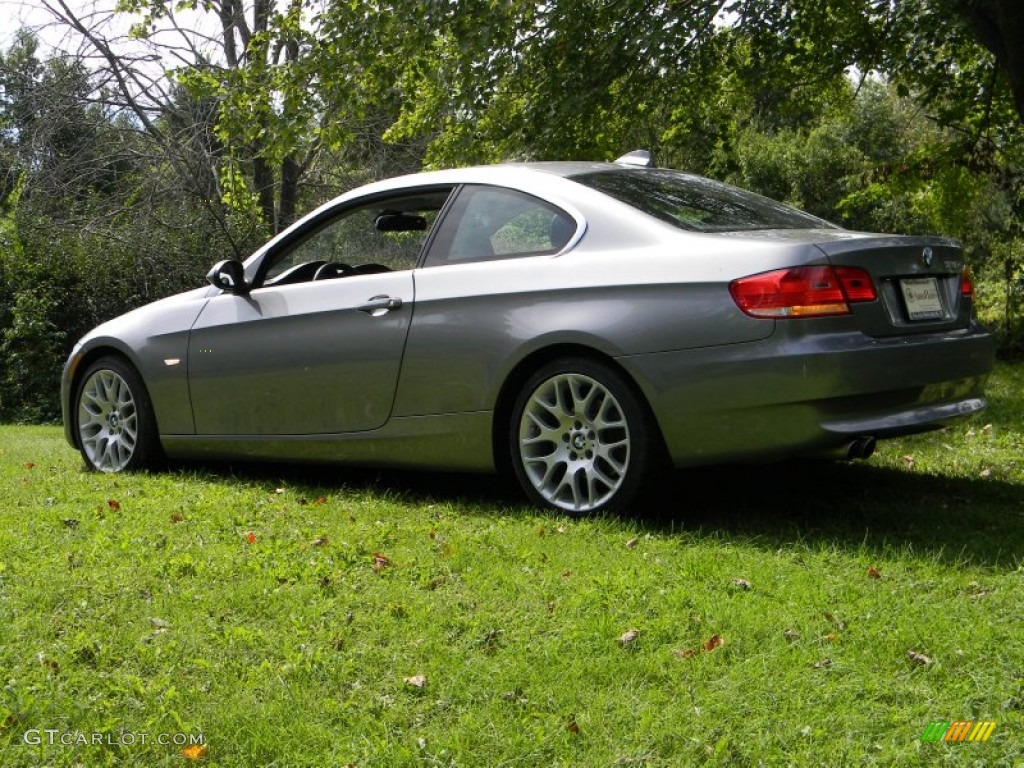 2008 3 Series 328xi Coupe - Space Grey Metallic / Black photo #5