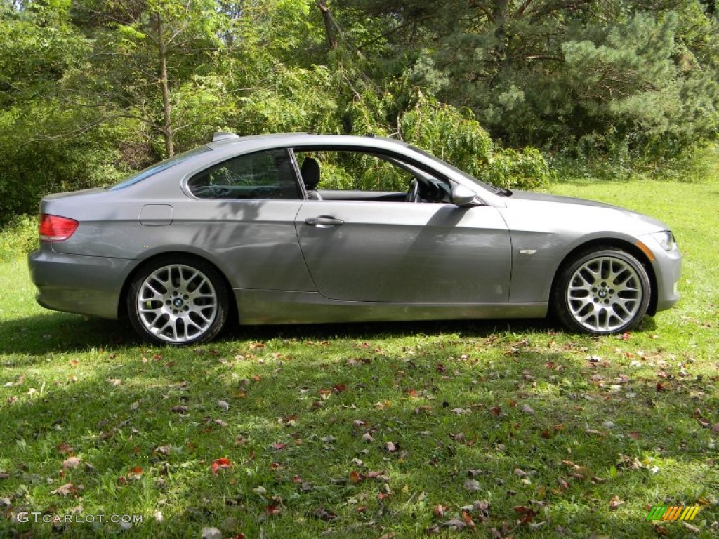 2008 3 Series 328xi Coupe - Space Grey Metallic / Black photo #12