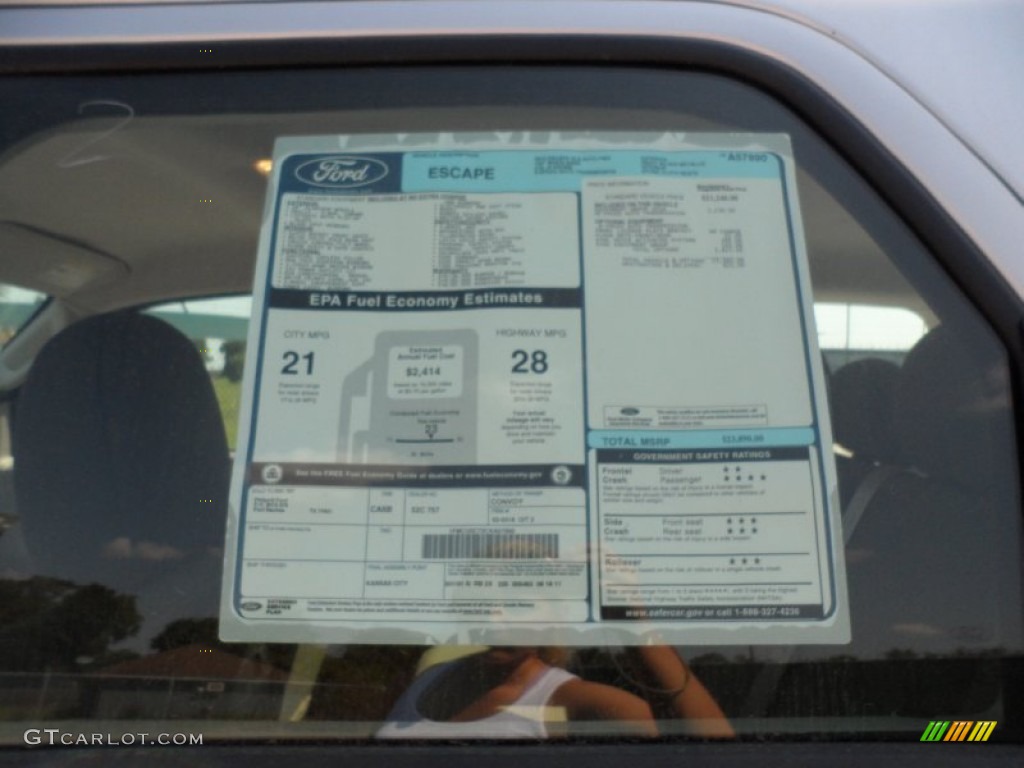 2012 Ford Escape XLS Window Sticker Photo #54146973